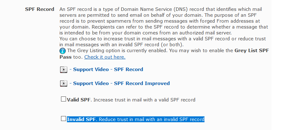 Invalid SPF Record