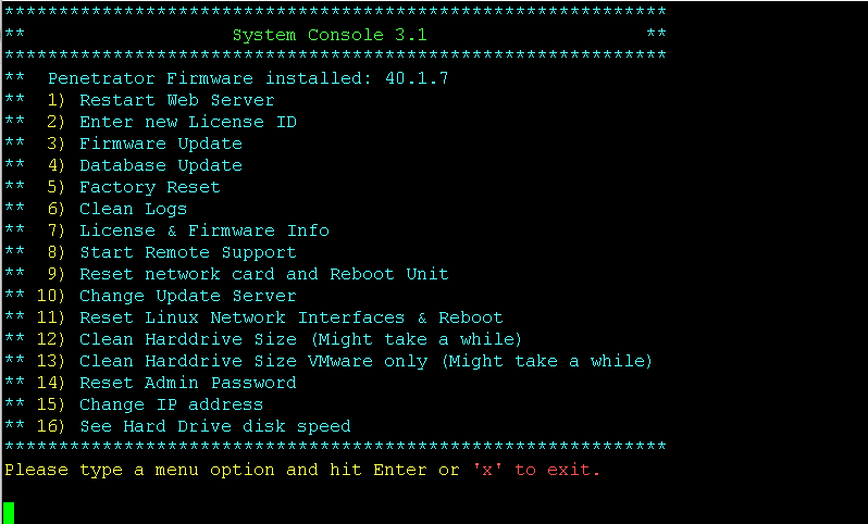 Penetrator Console