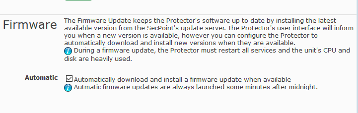 SecPoint Protector Auto Firmware