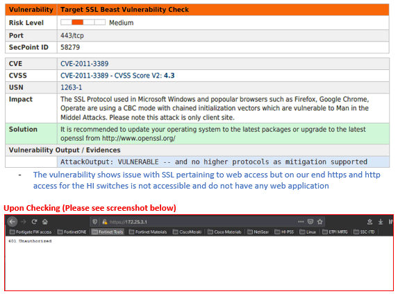 SSL Beast Vulnerability Switch