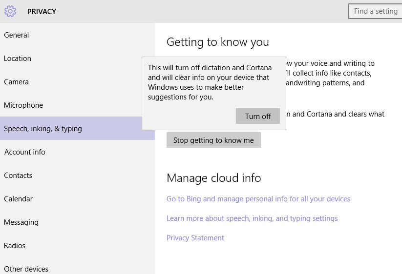 Windows 10 Privacy Speech